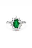 Anello Idee Preziose dal 1987 Donna in Oro bianco Smeraldo 1.00 Ct IP.AK18B/5S - IP.AK18B/5S